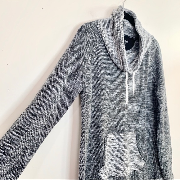 CALVIN KLEIN Gray Cowl Neck Long Sleeve Sweatshirt - Picture 3 of 11